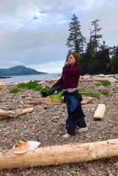 Annie on the beach