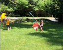 kids run kites