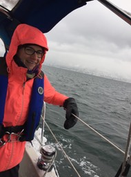 Melanie Achitect North Quebec Sail in winter