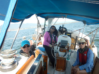 Rosie 3 Wo at  helm